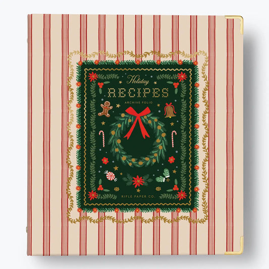 Rifle Paper Co. Holly Jolly Recipe Binder