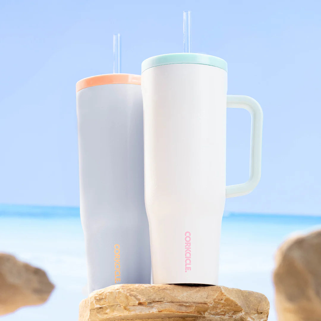 CORKCICLE CRUISER INSULATED TUMBLER WITH HANDLE-BOARDWALK BOOGIE