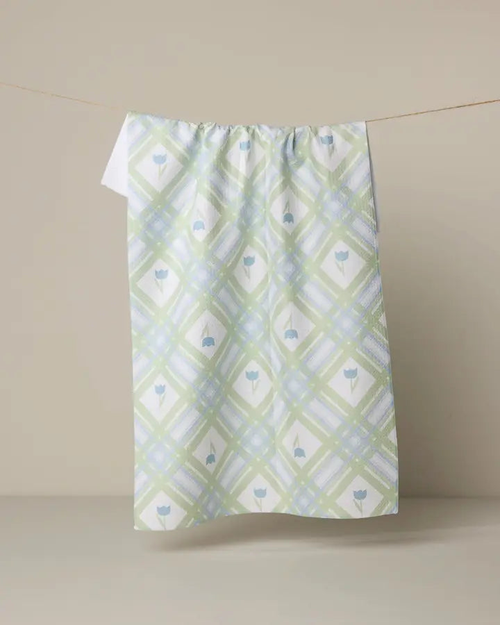 Geometry Tulip Lattice Tea Towel