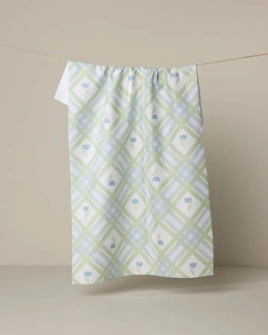 Geometry Tulip Lattice Tea Towel