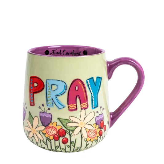 Uplifted & Inspired Stoneware Mug: Pray
