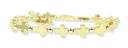 Bourbon and Boweties Gigi Stretch Bracelet Gold Cross
