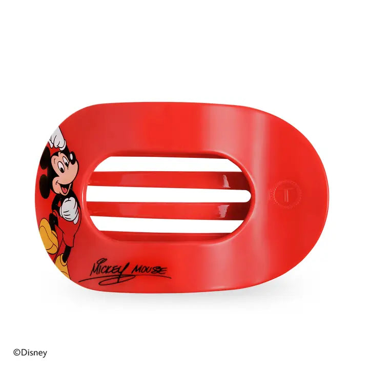 Teleties Flat Round Hair Clip | Large | Mickey Mouse