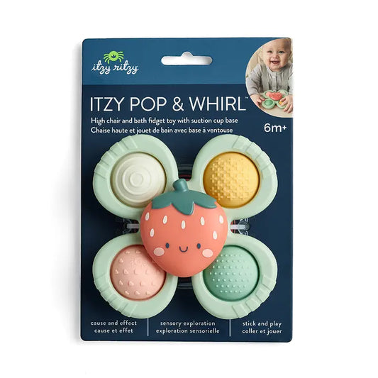 Itzy Ritzy Pop & Whirl™ - Bath + Travel Toy-Strawberry