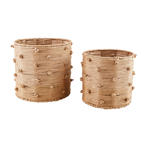 MUD PIE KNOTTED ROPE BASKET