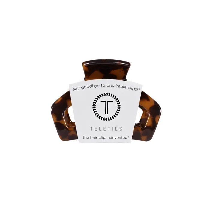 Teleties Open Tortoise | Petite | Hair Clip