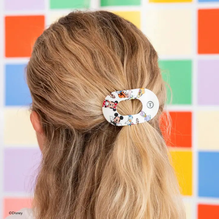 Teleties Flat Round Hair Clip | Tiny | Mickey and Friends