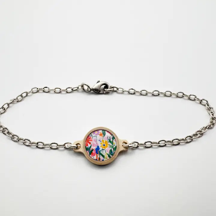 Versible Tap To Pray™ - Survivor Series Handmade Bracelets-.999 Silver-Plated + Wild Flowers