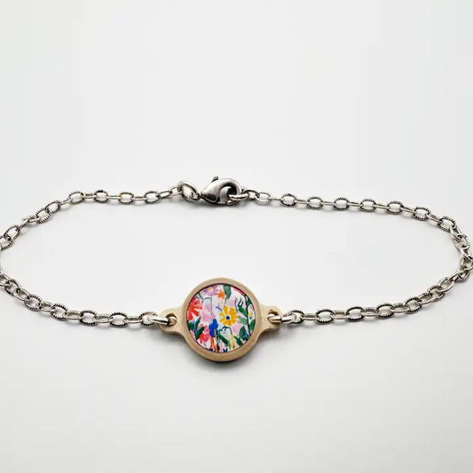 Versible Tap To Pray™ - Survivor Series Handmade Bracelets-.999 Silver-Plated + Wild Flowers