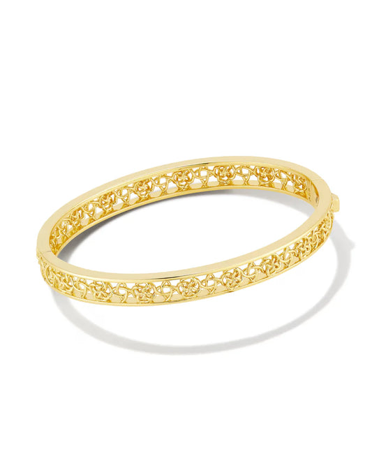 KENDRA SCOTT KELLY BANGLE BRACELET GOLD METAL