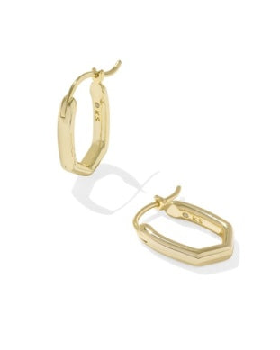 KENDRA SCOTT MINI ELISA ABBIE HUGGIE EARRINGS GOLD MULTI MIX