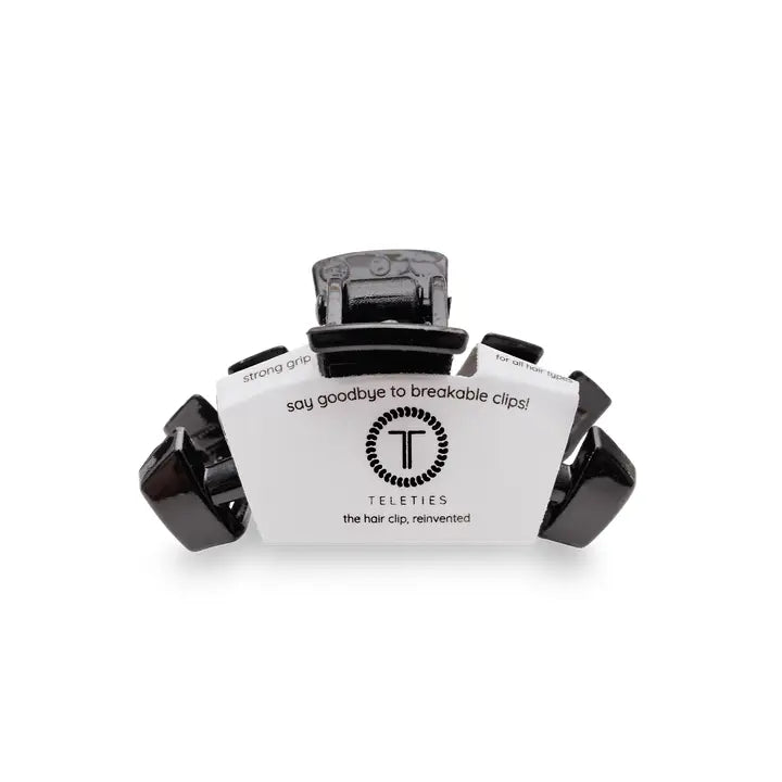 Teleties Classic Jet Black Tiny Hair Clip