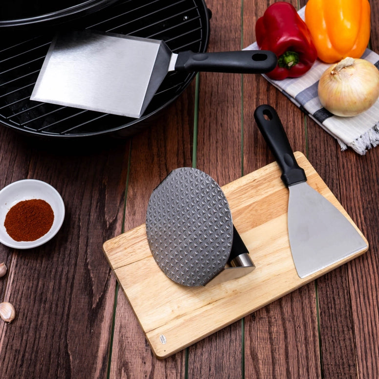 Mad Man Scorched Grillmaster Smash Burger Kit | Meat Press Gift Set