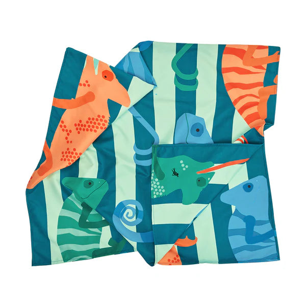 Dock & Bay Kids Beach Towels - Karma Chameleon - GRS Certified-L