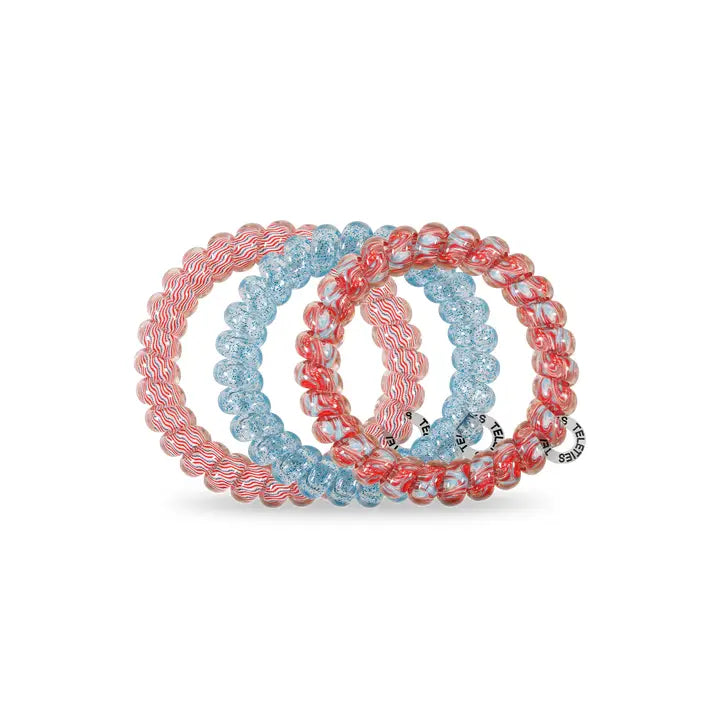 Teleties Spiral Hair Coils | Large | Freedom To Sparkle Hair Ties