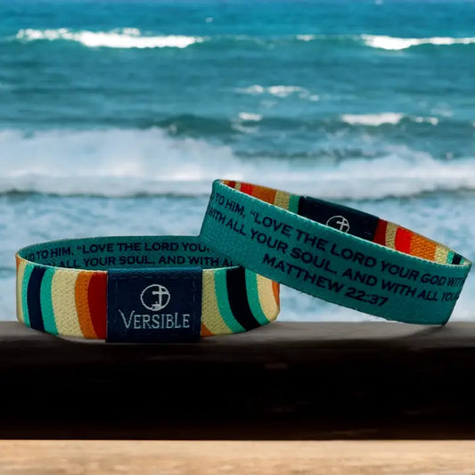 Versible Vibrations / Matthew 22:37 Wristband