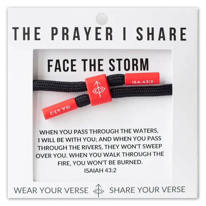 THE PRAYER I SHARE Face the Storm Prayer Bracelet, Athletes, First Responders