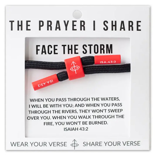 THE PRAYER I SHARE Face the Storm Prayer Bracelet, Athletes, First Responders