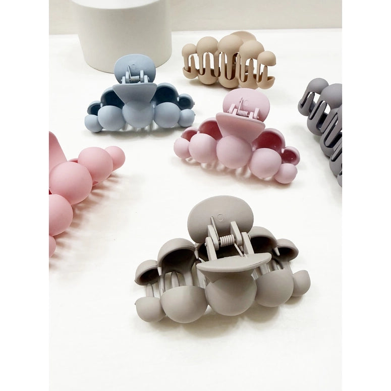 Love and Repeat Powdery Soft Matt Bubble Pearl Hair Claw Clips