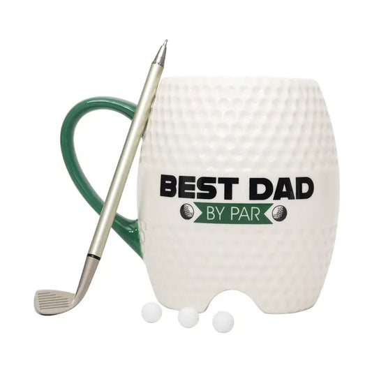 Mad Man Golf Mug - Best Dad | Golf Mug & Pen Set