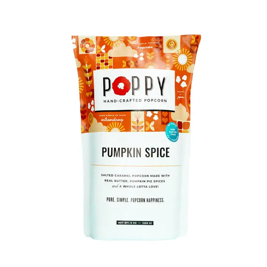 Poppy Pumpkin Spice Popcorn