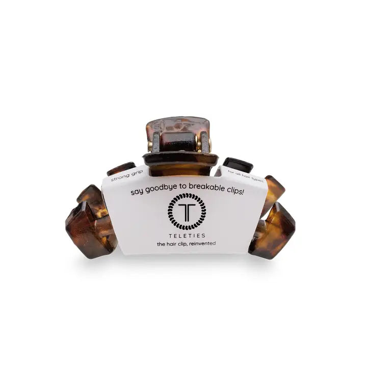 Teleties Classic Hair Clip | Tiny | Tortoise