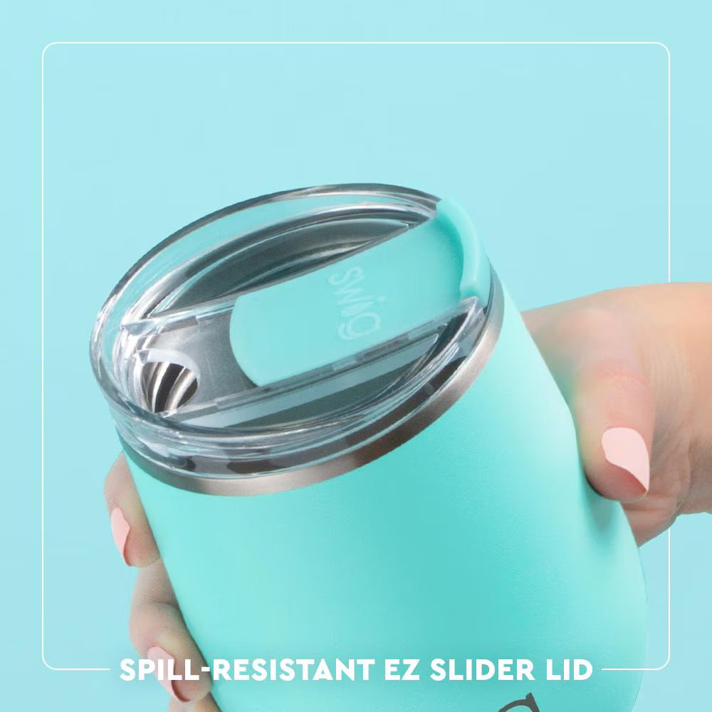 Swig Life Flora Rosa Stemless Wine Cup 12oz