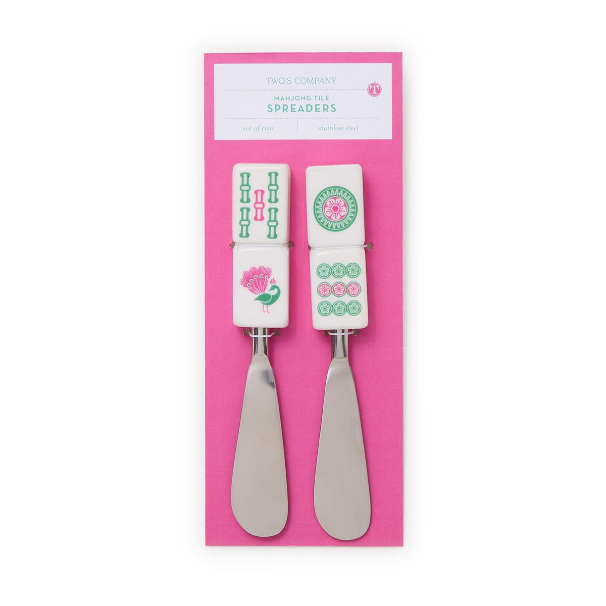 Two's Company S/2 MAHJONG SPREADERS ON GIFT CARD