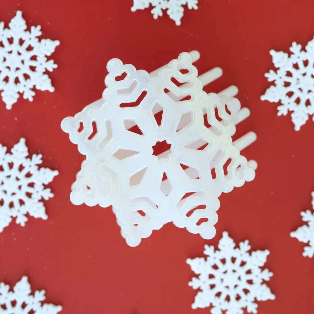Teleties Glitter Snowflake | Flat Hair Clip