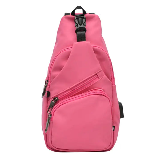 Calla Products New! Milan Anti-Theft Daypack Small La Collection Mardi Gras-Pink