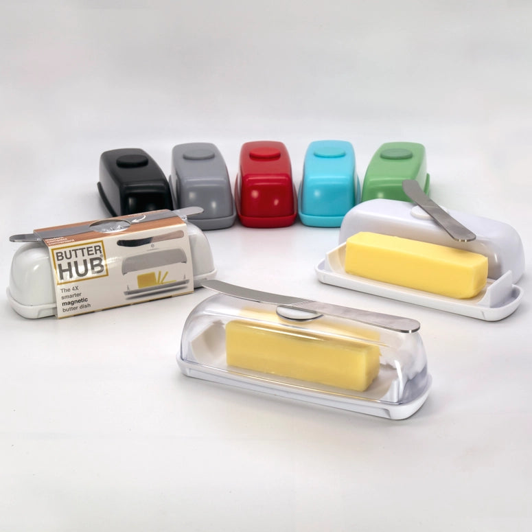 Butter Hub Magnetic Butter Dish-Clear