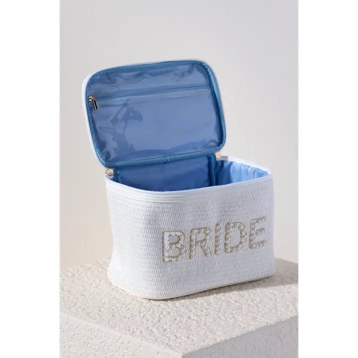 Shiraleah "Bride" Cosmetic Case, White