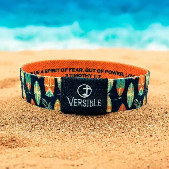 Versible Surf Side / 2 Timothy 1:7 Wristband