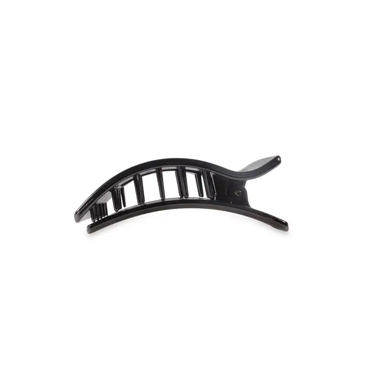 Teleties Flat Rectangle Hair Clip | Small | Jet Black
