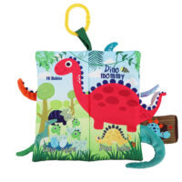 Bebe Mondo Tails Cloth Book Dino with Teether