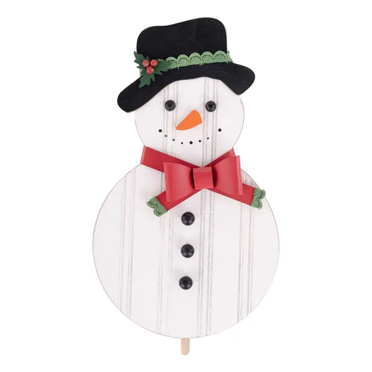 Glory Haus Snowman Bow Tie Scarf Topper