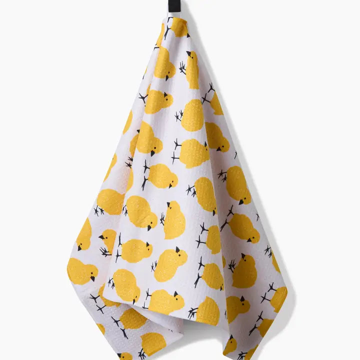 Geometry Peep Parade Tea Towel