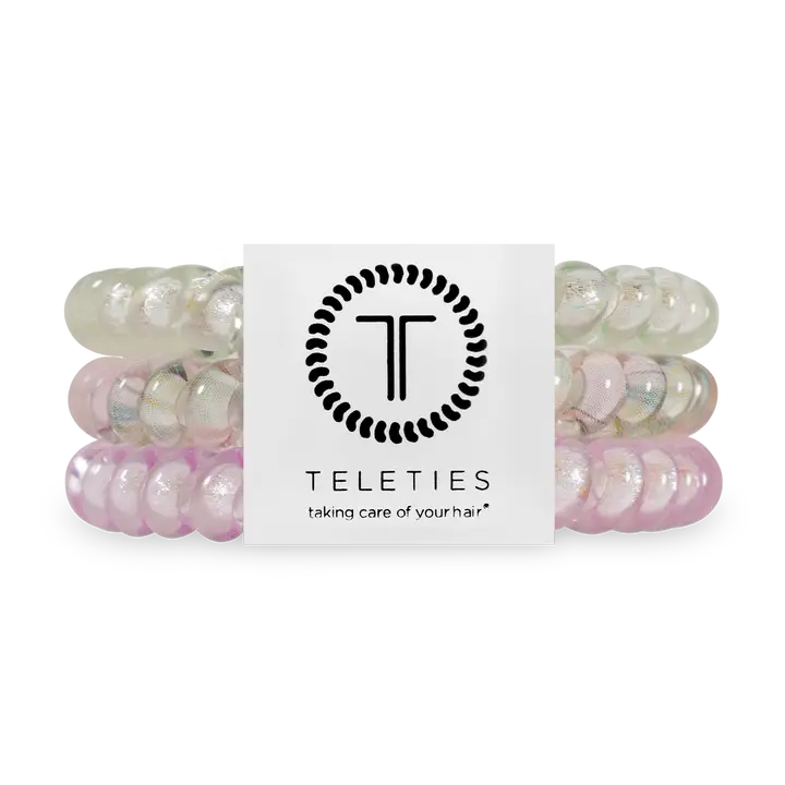 Teleties Spiral Hair Coils | Small | Opal Glow
