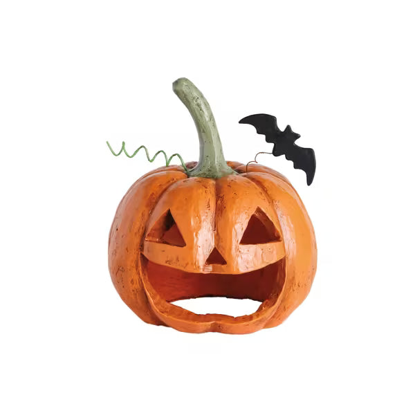 MUD PIE JACK-O-LANTERN PAPER MACHE LANTERN