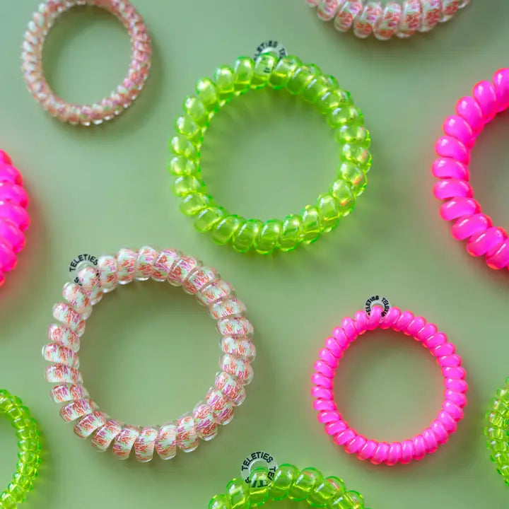 Teleties Spiral Hair Coils | Small | Tropical Punch Hair Ties