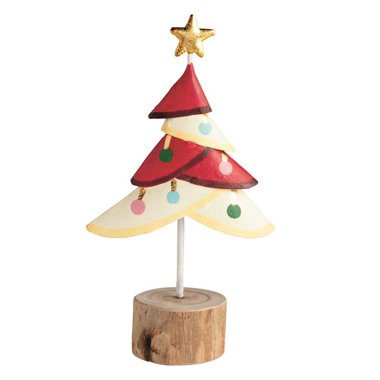 MUD PIE SMALL METAL CHRISTMAS TREE SITTER