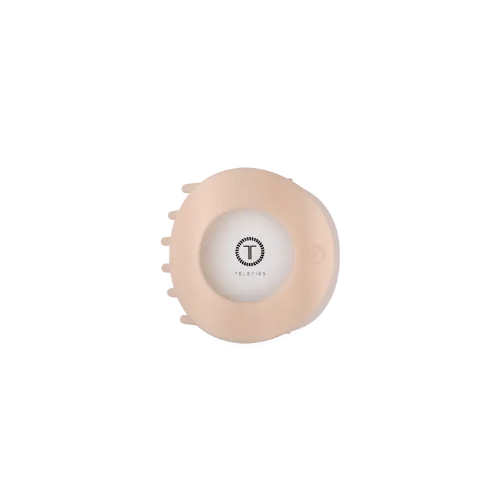 Teleties Almond Beige | Small | Flat Circle Hair Clip