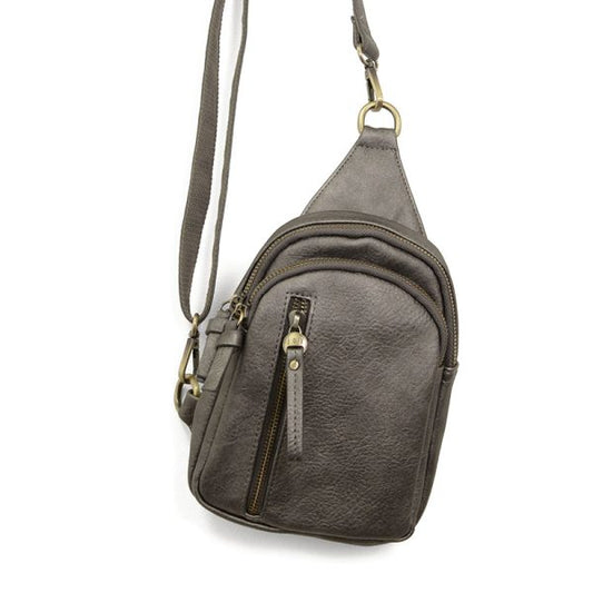 Joy Susan Skyler Sling Bag-Metallic Dark Chrome