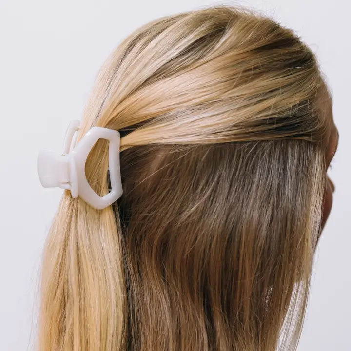 Teleties Open Coconut White | Petite | Hair Clip