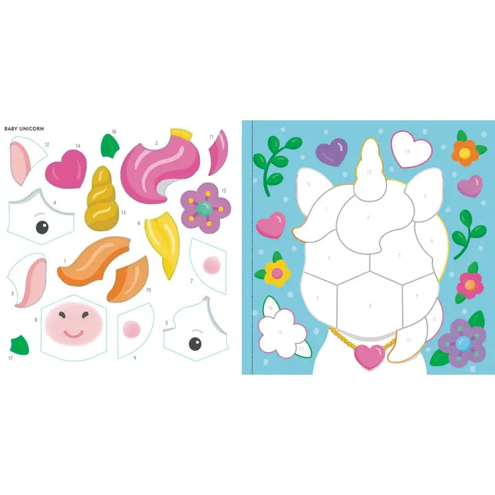 My First Color-By-Sticker Book -- Baby Unicorn Sparkles