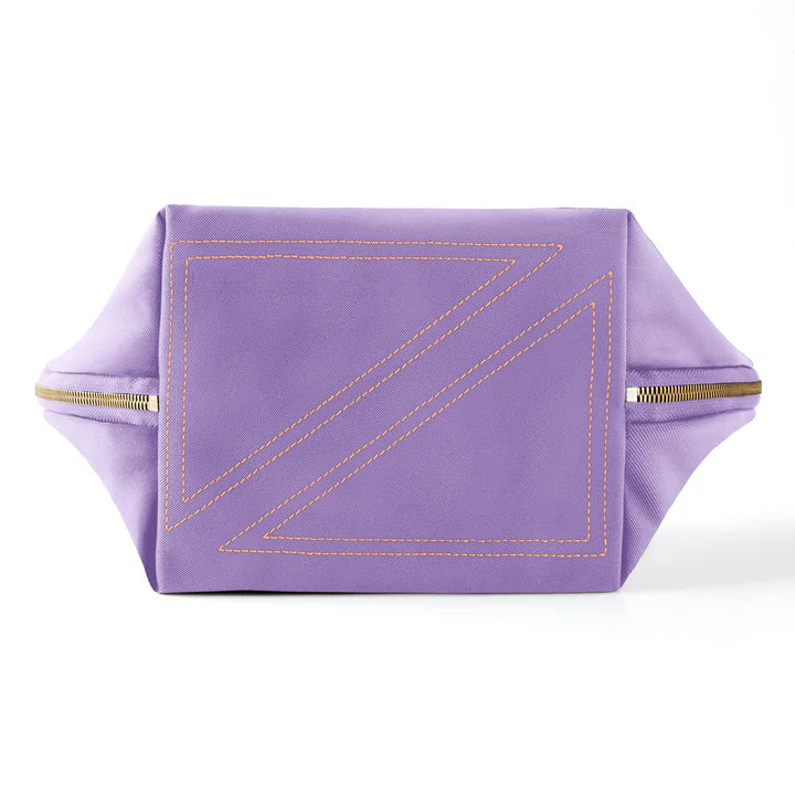Kusshi Spring Bloom Vacationer- Lavender Fabric with Rosebud Interior