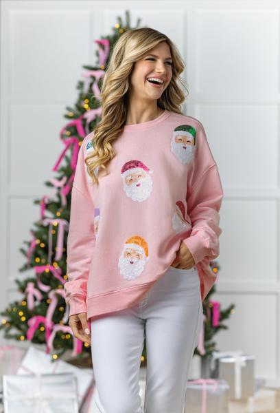 MUD PIE HOLIDAY SPARKLE SWEATSHIRT