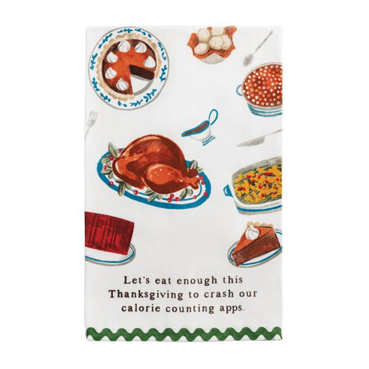 MUD PIE CALORIE THANKSGIVING TOWEL