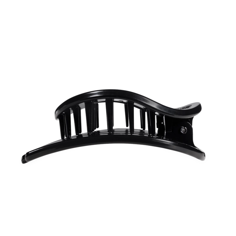 Teleties Jet Black | Large | Flat Circle Hair Clip