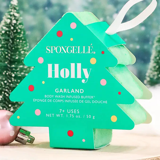 Spongelle Holly - Garland Holiday Tree Buffer